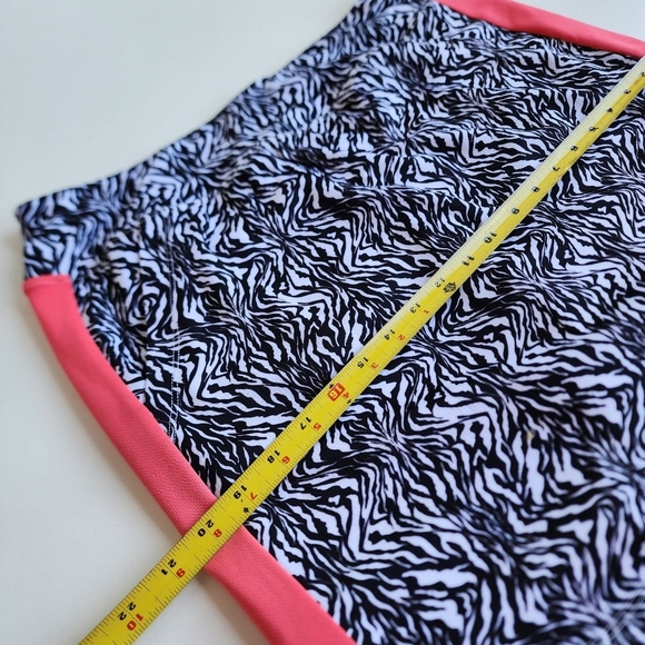 Mimosa Women's Black White Pink Golf Skirt Zebra Print Skort Stretch Sz M - Picture 7 of 11